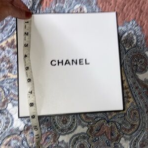 Chanel gift box with tissue 9”x9”x4”
